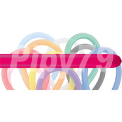 260玫瑰色長條氣球