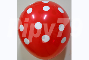 12吋紅色點點氣球