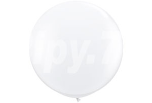 30吋透明色圓型氣球