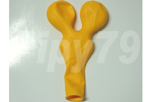 木瓜黃色圓耳氣球